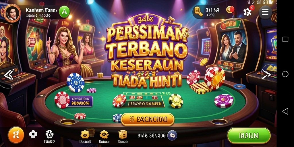 Tampilan gameplay 34R yang menarik dan seru saat bermain Kasino.