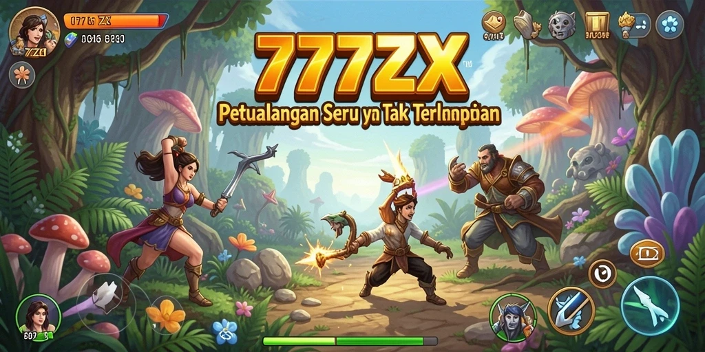Gameplay petualangan seru dalam 777ZX yang penuh tantangan.