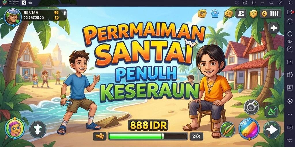 Screenshot gameplay 888IDR yang penuh warna dan menghibur.