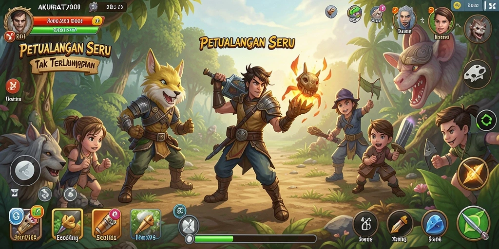Tangkapan layar AKURAT79 yang memperlihatkan gameplay petualangan yang seru.