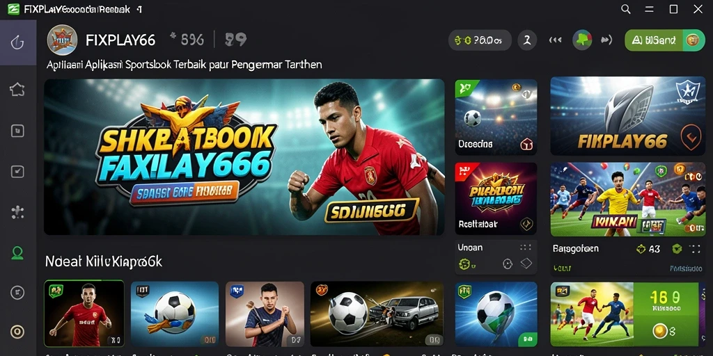 Tampilan menarik dari gameplay aplikasi Sportsbook FIXPLAY666.