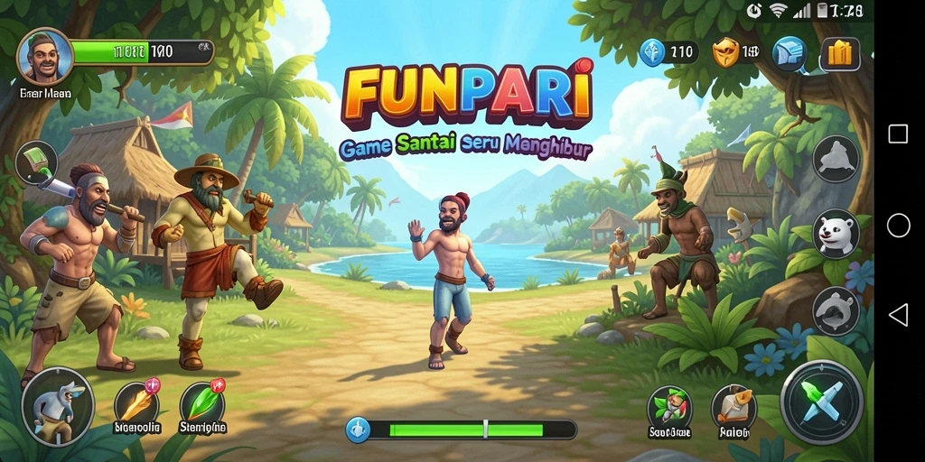 Screenshot gameplay mengasyikkan dari FUNPARI dengan aksi seru.