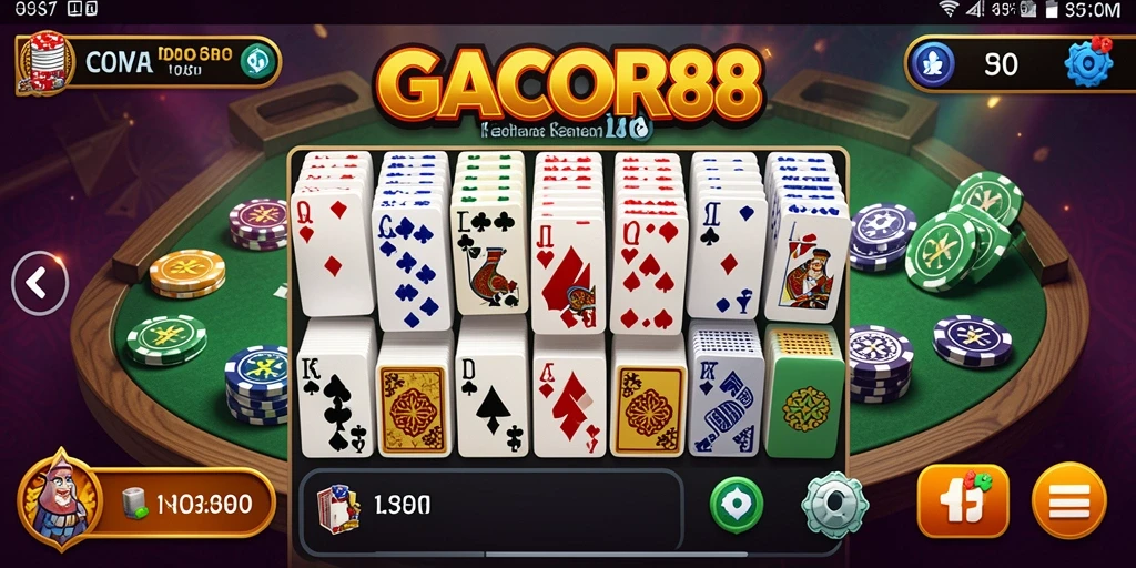 Tampilan gameplay seru dan interaktif dari GACOR88.