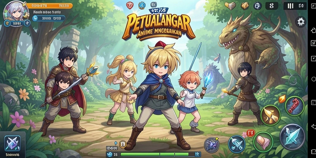 Screenshot ID678 menampilkan aksi penuh warna dalam game Anime.