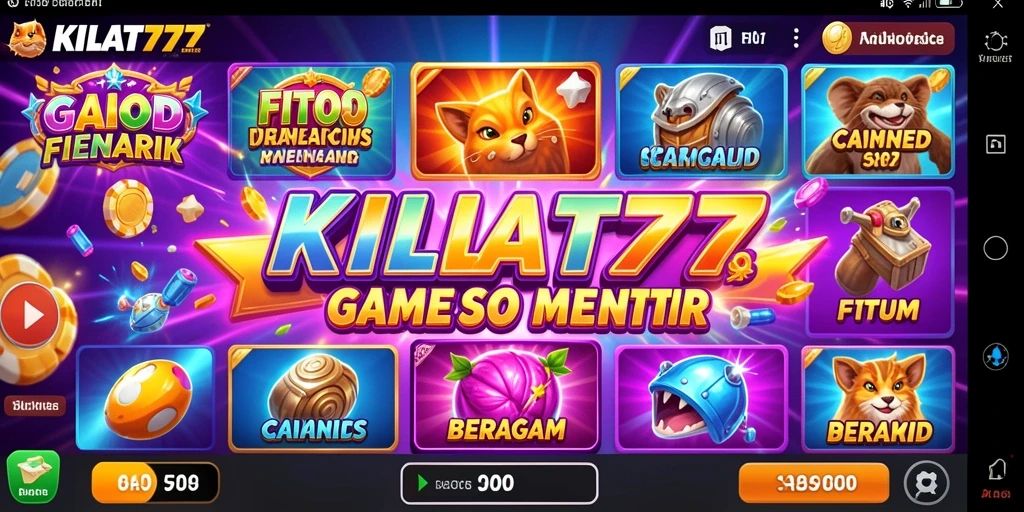 Tampilan gameplay slot KILAT77 yang menarik dan interaktif.