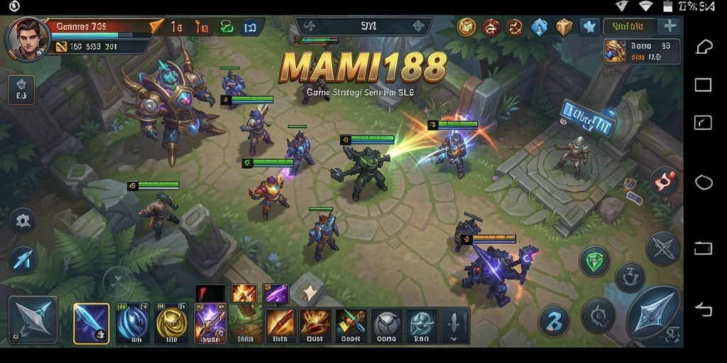 Screenshot menampilkan aksi seru dalam gameplay MAMI188.