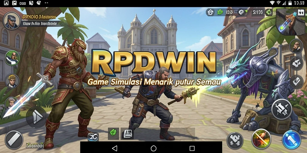 Tampilan gameplay RPIDWIN yang menakjubkan dan interaktif.