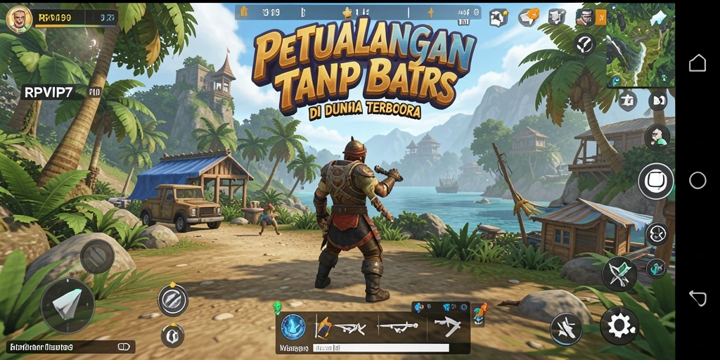 Tampilan gameplay <strong>RPVIP7</strong> yang mengesankan dalam dunia terbuka.