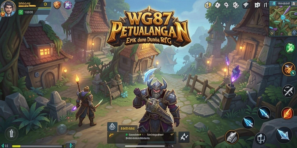 Screenshot gameplay <strong>WG87</strong> menampilkan pertarungan epik dan lingkungan yang menakjubkan.